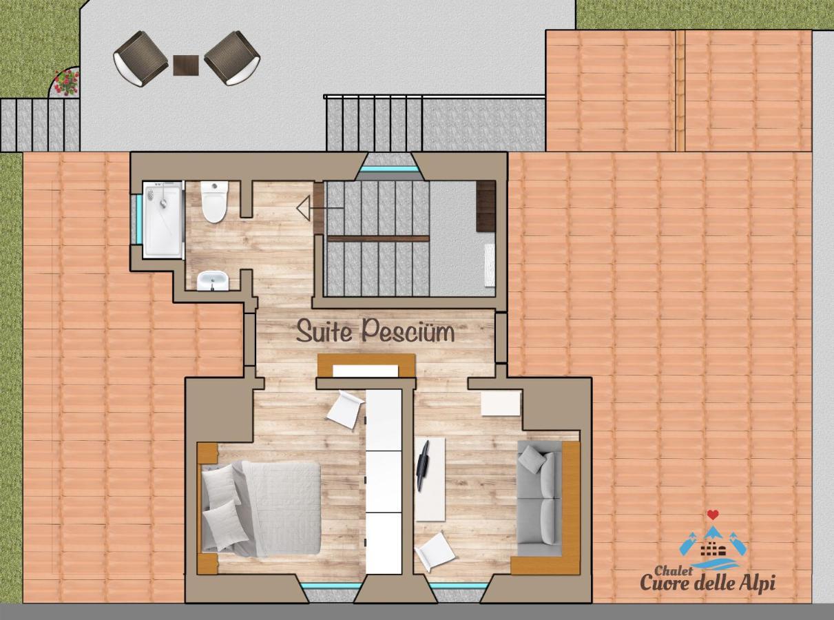 איירולו Chalet Cuore Delle Alpi מראה חיצוני תמונה