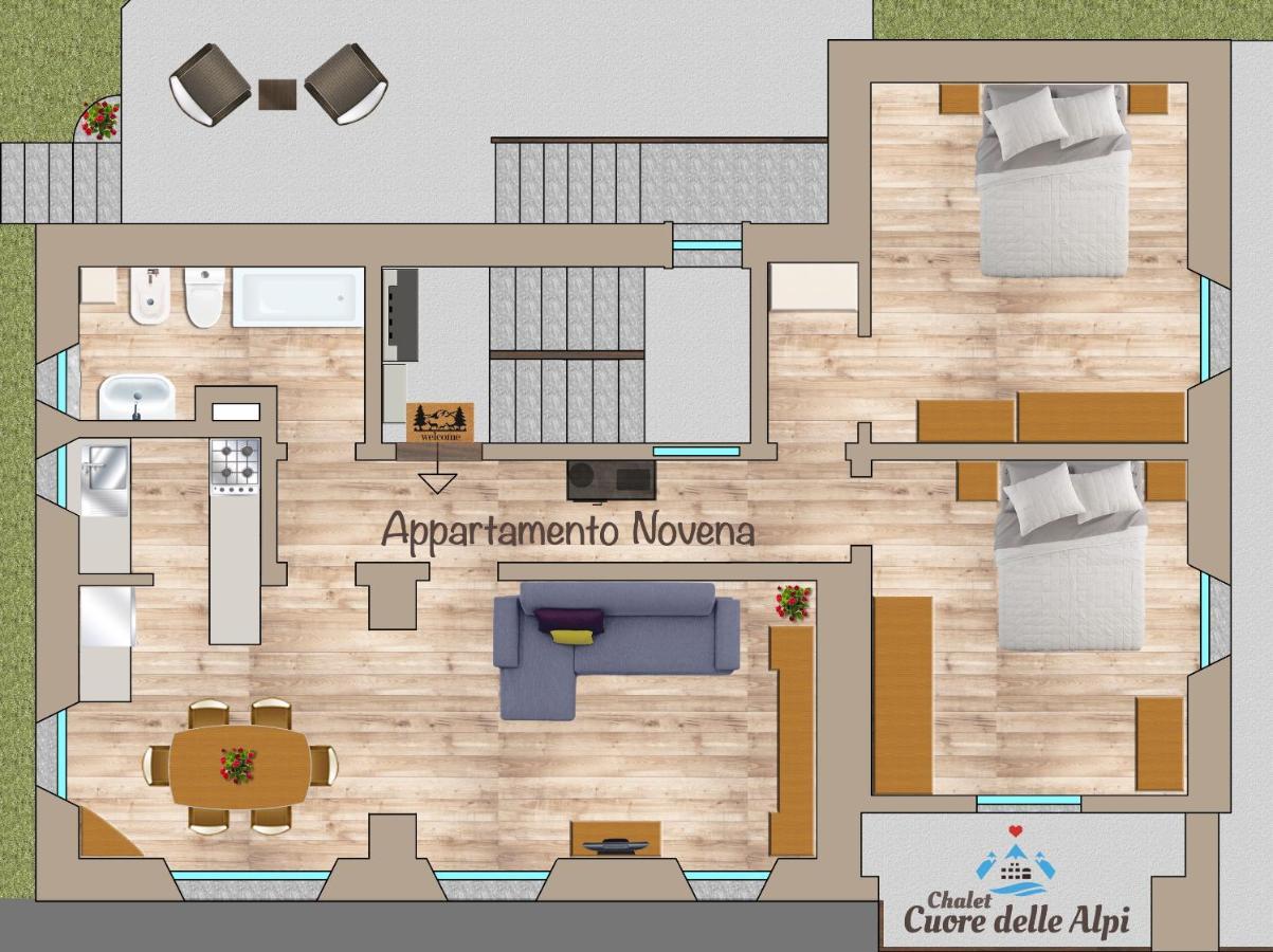 איירולו Chalet Cuore Delle Alpi מראה חיצוני תמונה
